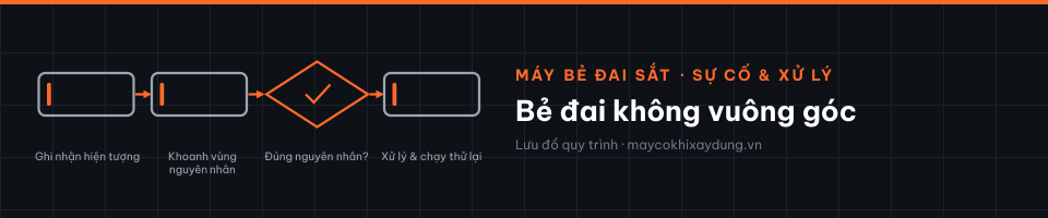 Bẻ đai không vuông góc