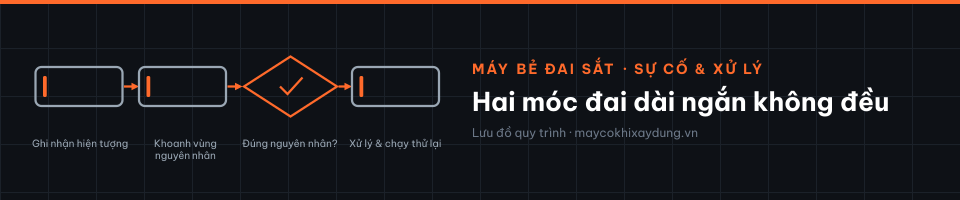 Hai móc đai dài ngắn không đều