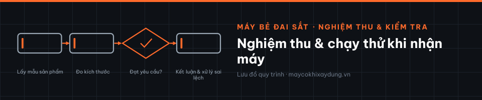 Nghiệm thu & chạy thử khi nhận máy