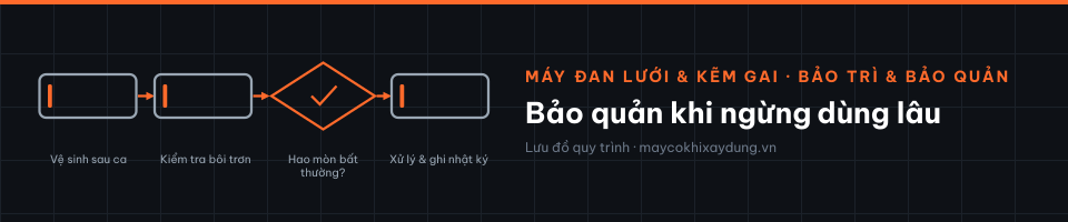 Bảo quản khi ngừng dùng lâu