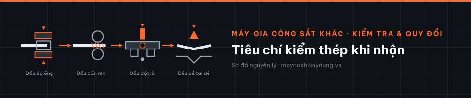 Tiêu chí kiểm thép khi nhận