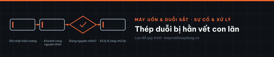 Thép duỗi bị hằn vết con lăn